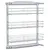 Produktbild 2 för Utdragbar inredning köksskåp 3 hyllor silver 47x15,5x55,5 cm