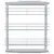 Produktbild 4 för Utdragbar inredning köksskåp 3 hyllor silver 47x15,5x55,5 cm