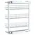 Produktbild 6 för Utdragbar inredning köksskåp 3 hyllor silver 47x15,5x55,5 cm