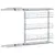 Produktbild 7 för Utdragbar inredning köksskåp 3 hyllor silver 47x15,5x55,5 cm