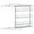 Produktbild 8 för Utdragbar inredning köksskåp 3 hyllor silver 47x15,5x55,5 cm