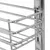 Produktbild 9 för Utdragbar inredning köksskåp 3 hyllor silver 47x15,5x55,5 cm