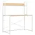Produktbild 2 för Datorbord vit och ek 120x60x138 cm