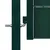 Produktbild 3 för Trädgårdsgrind PVC och stål 100x124 cm grön  
