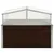 Produktbild 2 för Växthus brun 100x100x85 cm galvaniserat stål