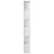 Produktbild 6 för Bokhylla/Rumsavdelare högglans vit 80x24x192 cm