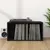 Produktbild för Vinylhylla svart 71x34x36 cm konstruerat trä