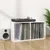 Produktbild 6 för Vinylhylla vit högglans 71x34x36 cm konstruerat trä