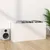 Produktbild 7 för Vinylhylla vit högglans 71x34x36 cm konstruerat trä