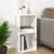 Produktbild 8 för Vinylhylla vit högglans 71x34x36 cm konstruerat trä