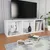 Produktbild 6 för Bokhylla/tv-bänk vit 36x30x114 cm konstruerat trä