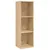 Produktbild 2 för Bokhylla/tv-bänk sonoma-ek 36x30x114 cm konstruerat trä