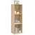 Produktbild 4 för Bokhylla/tv-bänk sonoma-ek 36x30x114 cm konstruerat trä