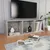 Produktbild 6 för Bokhylla/tv-bänk betonggrå 36x30x114 cm konstruerat trä