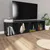 Produktbild 6 för Bokhylla/tv-bänk svart 36x30x143 cm konstruerat trä