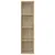 Produktbild 6 för Bokhylla/tv-bänk sonoma-ek 36x30x143 cm konstruerat trä
