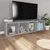 Produktbild 6 för Bokhylla/tv-bänk betonggrå 36x30x143 cm konstruerat trä