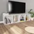 Produktbild 6 för Bokhylla/tv-bänk vit högglans 36x30x143 cm konstruerat trä