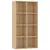 Produktbild 2 för Bokhylla/skänk sonoma-ek 66x30x130 cm konstruerat trä