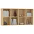 Produktbild 7 för Bokhylla/skänk sonoma-ek 66x30x130 cm konstruerat trä