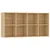Produktbild 8 för Bokhylla/skänk sonoma-ek 66x30x130 cm konstruerat trä