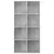 Produktbild 4 för Bokhylla/skänk betonggrå 66x30x130 cm konstruerat trä