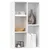 Produktbild 3 för Bokhylla/skänk vit 50x25x80 cm spånskiva  