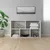 Produktbild 6 för Bokhylla/skänk vit 50x25x80 cm spånskiva  
