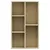 Produktbild 4 för Bokhylla/skänk sonoma-ek 50x25x80 cm spånskiva  