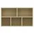 Produktbild 9 för Bokhylla/skänk sonoma-ek 50x25x80 cm spånskiva  