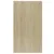 Produktbild 10 för Bokhylla/skänk sonoma-ek 50x25x80 cm spånskiva  