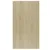 Produktbild 10 för Bokhylla/skänk vit och sonoma-ek 50x25x80 cm spånskiva  