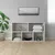 Produktbild 6 för Bokhylla/skänk högglans vit 50x25x80 cm spånskiva  