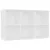 Produktbild 9 för Bokhylla/skänk vit 66x30x97,8 cm konstruerat trä