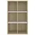 Produktbild 6 för Bokhylla/skänk vit och sonoma-ek 66x30x98 cm konstruerat trä