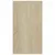 Produktbild 8 för Bokhylla/skänk vit och sonoma-ek 66x30x98 cm konstruerat trä