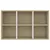 Produktbild 10 för Bokhylla/skänk vit och sonoma-ek 66x30x98 cm konstruerat trä