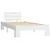 Produktbild 2 för Sängram vit massiv furu 90x200 cm