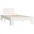 Produktbild 2 för Sängram vit massiv furu 100x200 cm