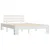 Produktbild 2 för Sängram vit massiv furu 120x200 cm