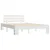 Produktbild 2 för Sängram vit massiv furu 140x200 cm