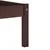 Produktbild 6 för Sängram mörkbrun massiv furu 100x200 cm