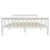 Produktbild 3 för Sängram vit massiv furu 160x200 cm 
