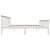 Produktbild 4 för Sängram vit massiv furu 160x200 cm 