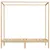 Produktbild 5 för Sängram himmelsäng massiv furu 90x200 cm