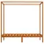 Produktbild 3 för Sängram himmelsäng honungsbrun massiv furu 90x200 cm