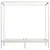 Produktbild 3 för Sängram himmelsäng vit massiv furu 90x200 cm