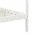 Produktbild 6 för Sängram himmelsäng vit massiv furu 90x200 cm