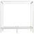 Produktbild 3 för Sängram himmelsäng vit massiv furu 100x200 cm