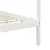 Produktbild 6 för Sängram himmelsäng vit massiv furu 100x200 cm